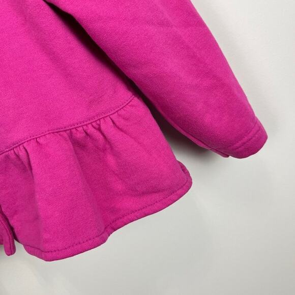 Vintage OshKosh B'gosh Girls Pink Cardigan Sweatshirt 6 USA - Picture 3 of 9